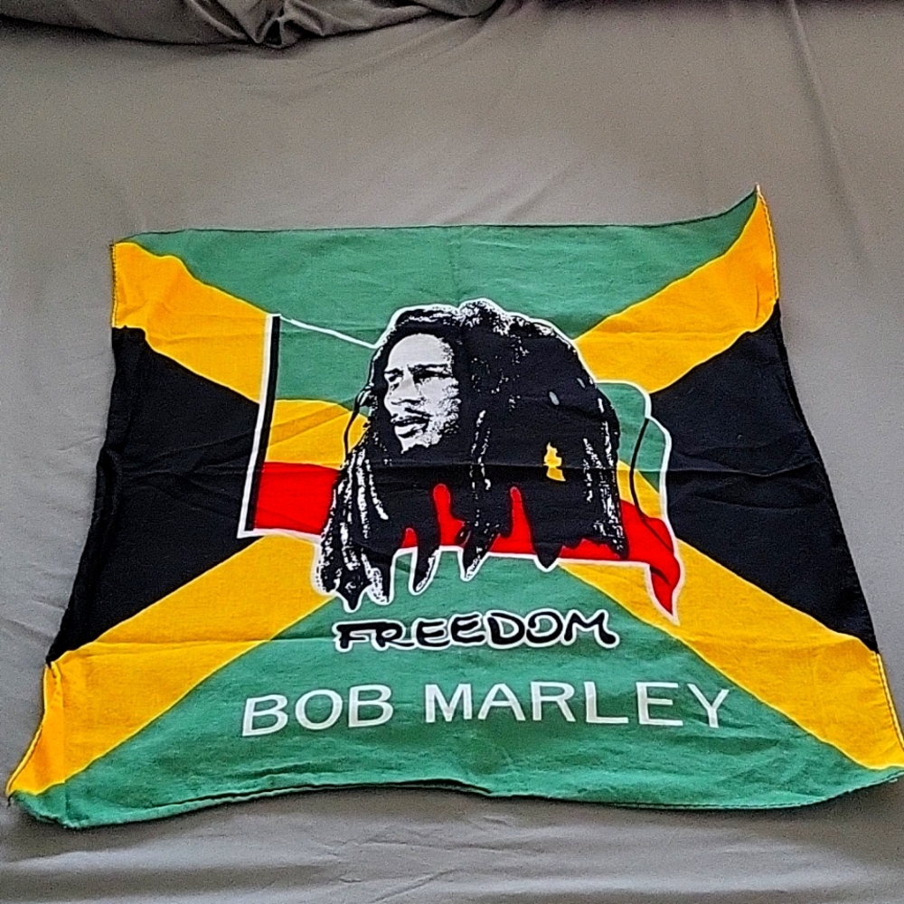 Bob marley  freedom Double sided flag